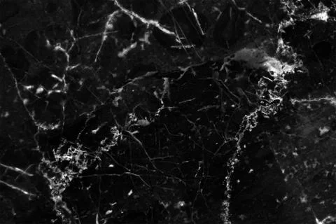 Black marble patterned texture background, Detailed genuine marble from nature. Stock Photos