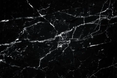 Black marble patterned texture background, Detailed genuine marble from nature. Stock Photos
