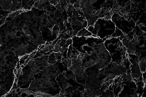 Black marble patterned texture background, Detailed genuine marble from nature. Stock Photos