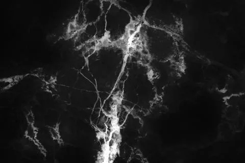 Black marble patterned texture background. Stock Photos