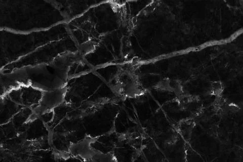 Black marble patterned texture background. Stock Photos