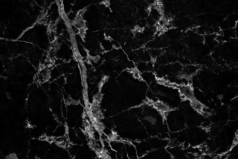 Black marble patterned texture background. Stock Photos