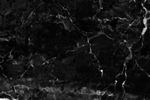 Black marble patterned texture background. Stock Photos