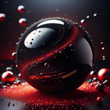 Black marble with red texture and effect Stock Photos