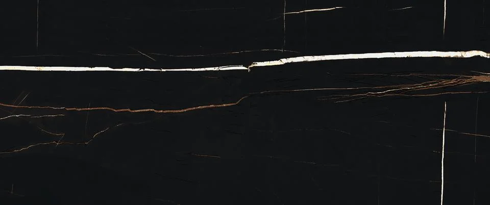 Black marble texture banner background top view. Stone granite wall with bright Stock Photos
