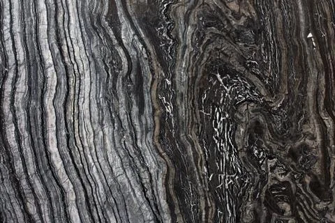 Black marble texture close up. Stock Photos