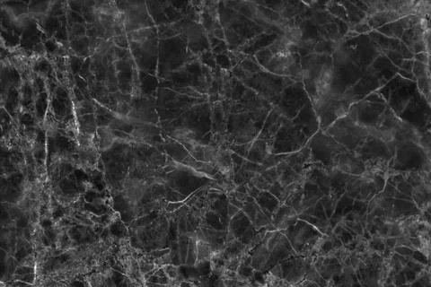 Black marble texture with delicate veins Stock Photos