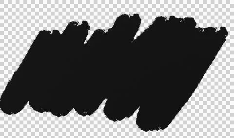 Black Marker Brush Stroke Stock Illustration