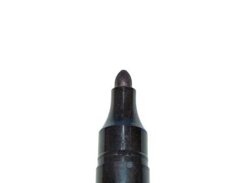 Black marker isolated on white background Foto stock