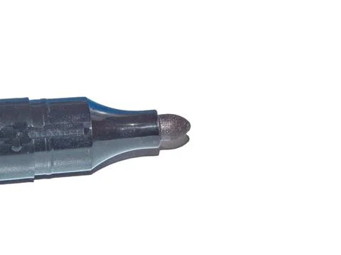 Black marker isolated on white background Stockfoto's