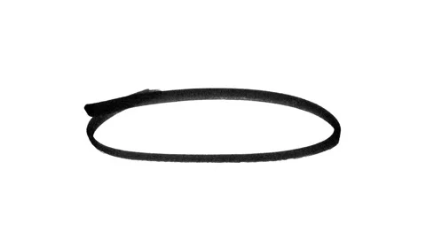 Black marker pen animated circle brush stroke on white background Stock Footage 258235100