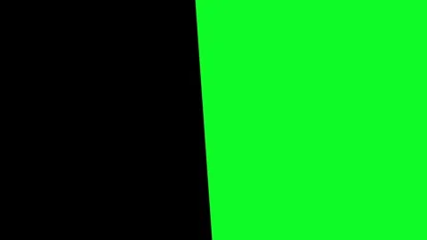 Black mask slides from left covering green chroma key Stock-Footage 331767989