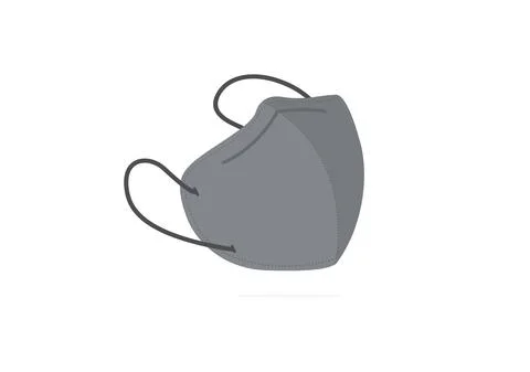 Black mask vector isolated on white background ep67 Stock Illustration