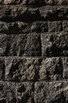 Black masonry background Stock Photos