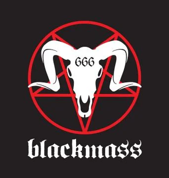 Black Mass vector design Stock Illustration