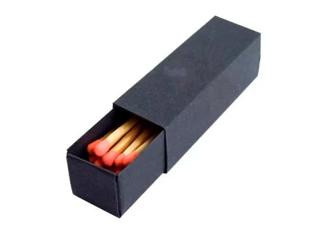 Black matchbox Stock Photos
