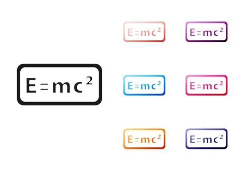 Black Math system of equation solution icon isolated on white background. E 스톡 일러스트