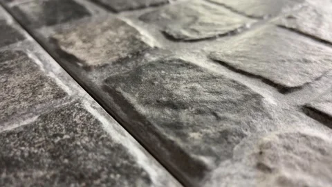 Black Matte Stone Tile, Slider Shot Stock Footage 249812873