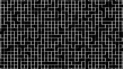 Black Maze Pattern Animation - grid background Video stock 290156413