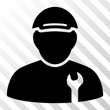 Black Mechanic Interface Toolbar Icon Illustrazione stock