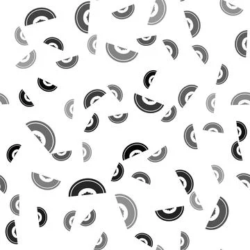 Black Melon fruit icon isolated seamless pattern on white background. Vector Stock Illustration