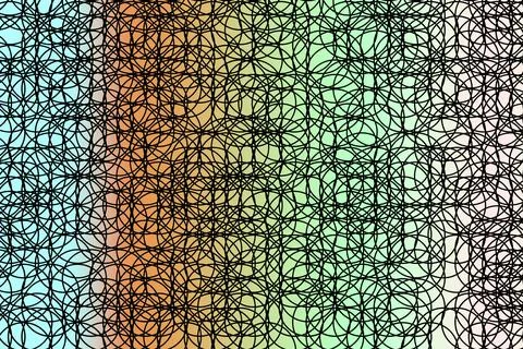 The Black mesh art from rounded for design. Black threads on a colored Stock Illustration