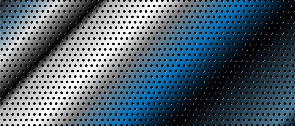 Black metal background with dots pattern. Modern abstract vector texture. EPS 10 Illustrazione stock