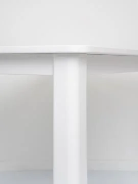 Black metal frame table Stock Photos