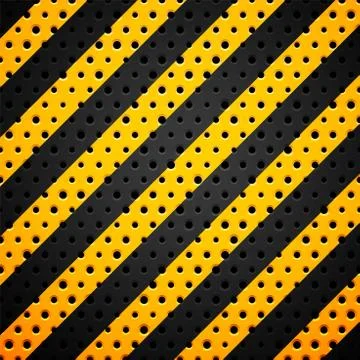 Black metal or plastic texture with holes Stock Illustration