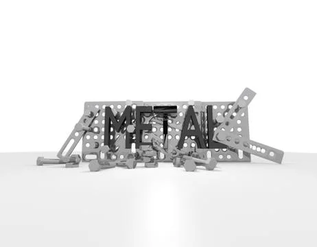 Black  metal   plan construction kit '' Stock Illustration