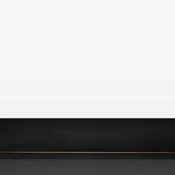 Black metal table top isolated on white background, promotional web template - Stock Illustration