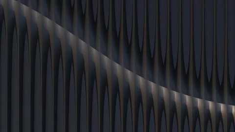 Black metal texture steel pattern. Grey line curve design on abstract black Video stock 201861704
