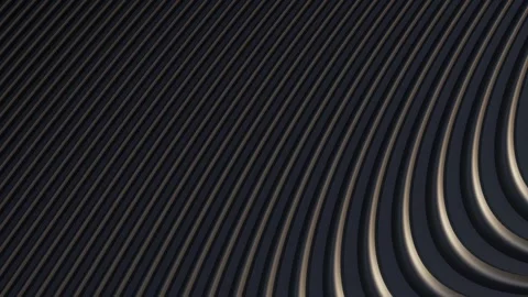 Black metal texture steel pattern. Grey line curve design on abstract black Video stock 201863196