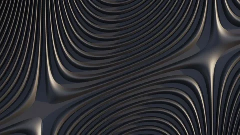 Black metal texture steel pattern. Grey line curve design on abstract black Video stock 201863264