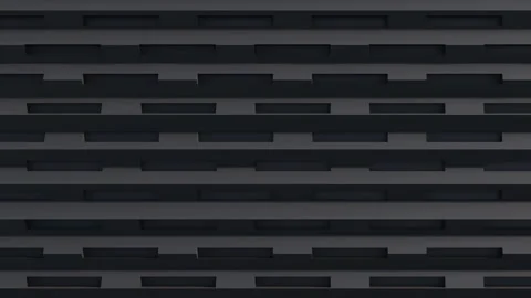 Black metal texture steel pattern. Grey line curve design on abstract black 스톡 동영상 203807117