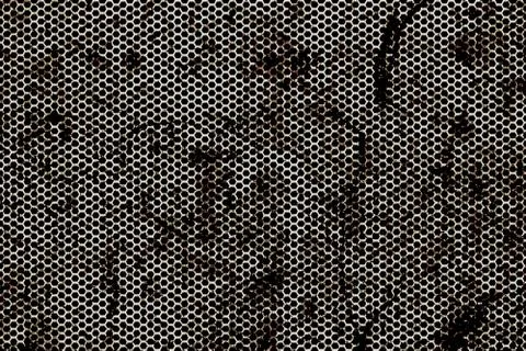 Black metallic mesh background texture Stock Illustration