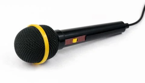 Black microphone Foto stock