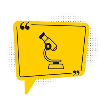 Black Microscope icon isolated on white background. Chemistry, pharmaceutical 스톡 일러스트