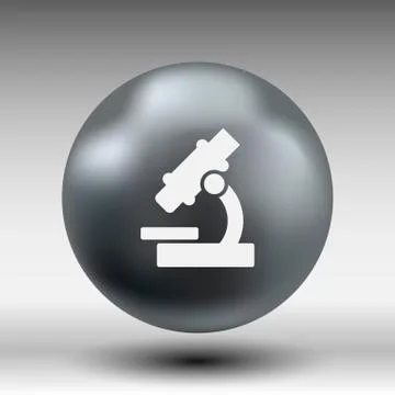 Black microscope icon vector illustration symbol medical Illustrazione stock