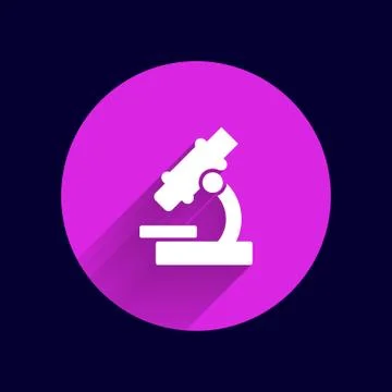 Black microscope icon vector illustration symbol medical Stock Illustration