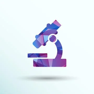 Black microscope icon vector illustration symbol medical Stock Illustration