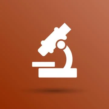 Black microscope icon vector illustration symbol medical Stock Illustration