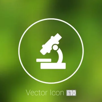 Black microscope icon vector illustration symbol medical Stock Illustration