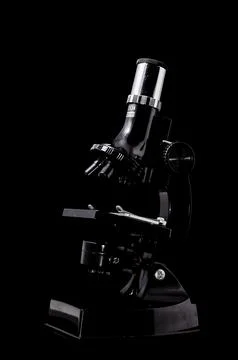 Black Microscope Stock Photos