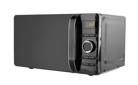 Black microwave isolated Stock Photos