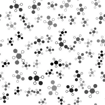 Black Mind map infographic icon isolated seamless pattern on white background Stock Illustration