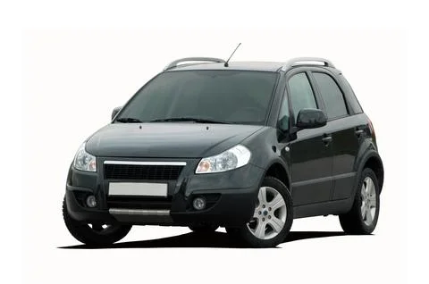 Black mini SUV Stock Photos