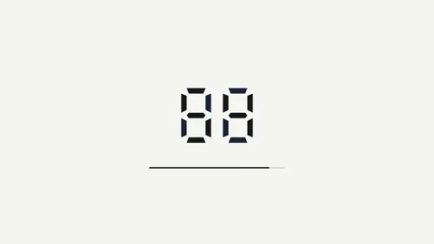 Black Minimal Clean Countdown Timer 60 Seconds for events presentations 動画素材 342629455