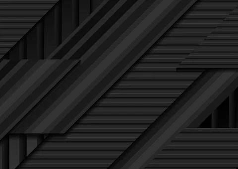 Black minimal stripes technology abstract background Stock Illustration
