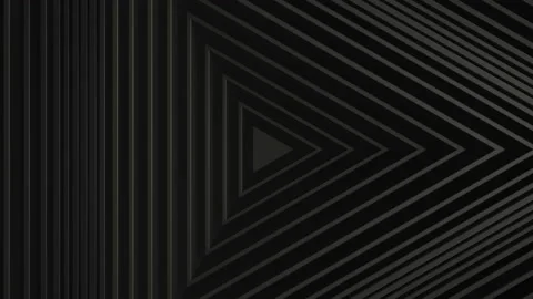 Black minimalism Abstract pattern of triangles, play with the effect of displace Stock Footage 154160922